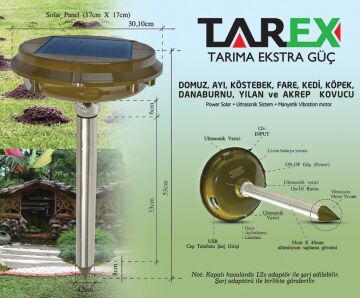 TEKNOPEST TP-1500 Solar Köstebek Domuz Fare Dana Burnu Ayı Kovucu