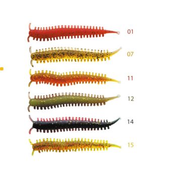 EFFE 5.5cm 1g Boru Kurdu LRF Silikon Suni Yem 10ad