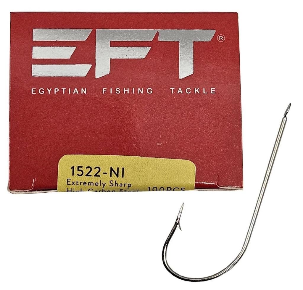 EFT 1522 Nikel Çapari Olta İğnesi 100 Ad