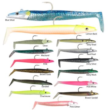 Savage Gear Sandeel 12.5cm 23g 1 Kafa 2 Gövdeli Silikon Suni Yem