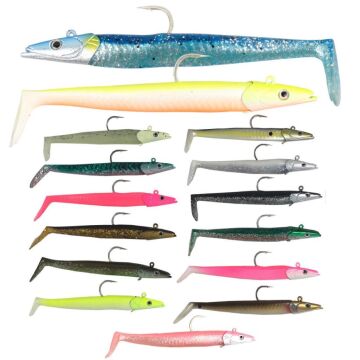 Savage Gear Sandeel 12.5cm 23g 1 Kafa 2 Gövdeli Silikon Suni Yem