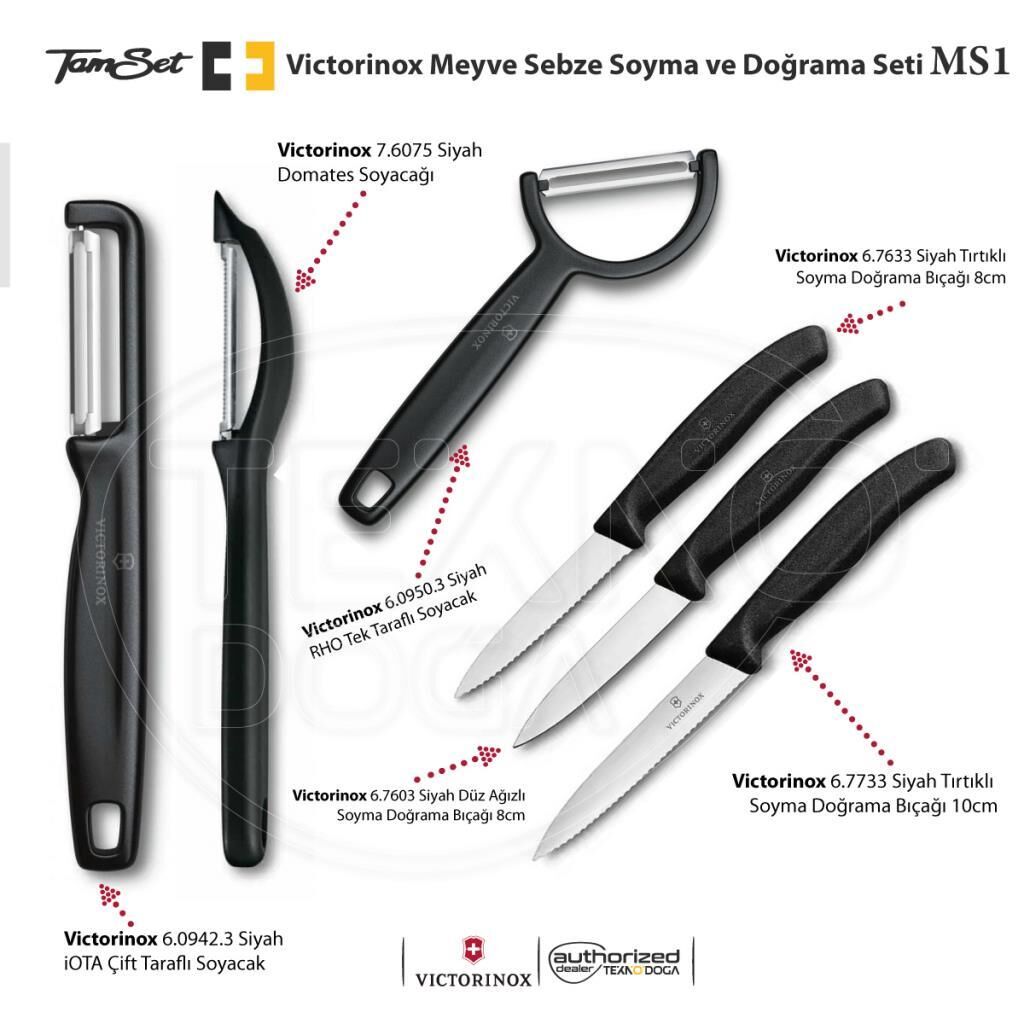 Victorinox Meyve Sebze Soyacak ve Doğrama Bıçağı Seti MS1