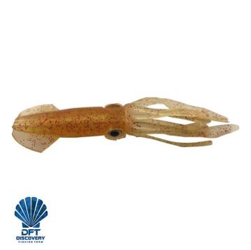 DFT Sasi Kalamar 10cm 7,3g Silikon Suni Yem Turuncu Simli 5 ad.