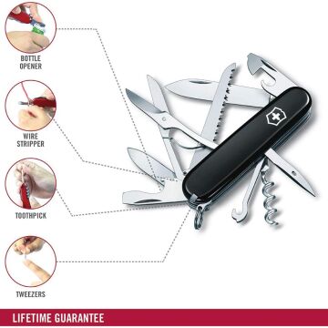 Victorinox Huntsman 1.3713.3 Siyah İsviçre Çakısı 91mm 15F