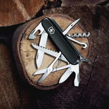 Victorinox Huntsman 1.3713.3 Siyah İsviçre Çakısı 91mm 15F