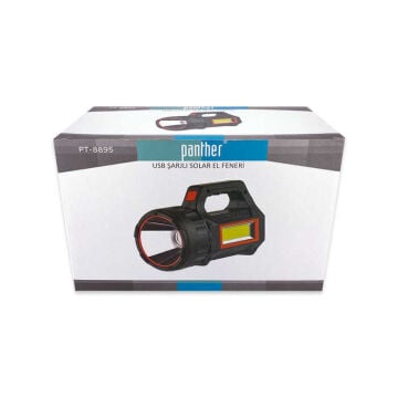 Panther LED El Feneri USB Şarjlı Fener PT-8895