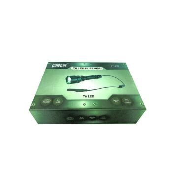 Panther LED El Feneri T6 USB Şarjlı Fener PT-4101
