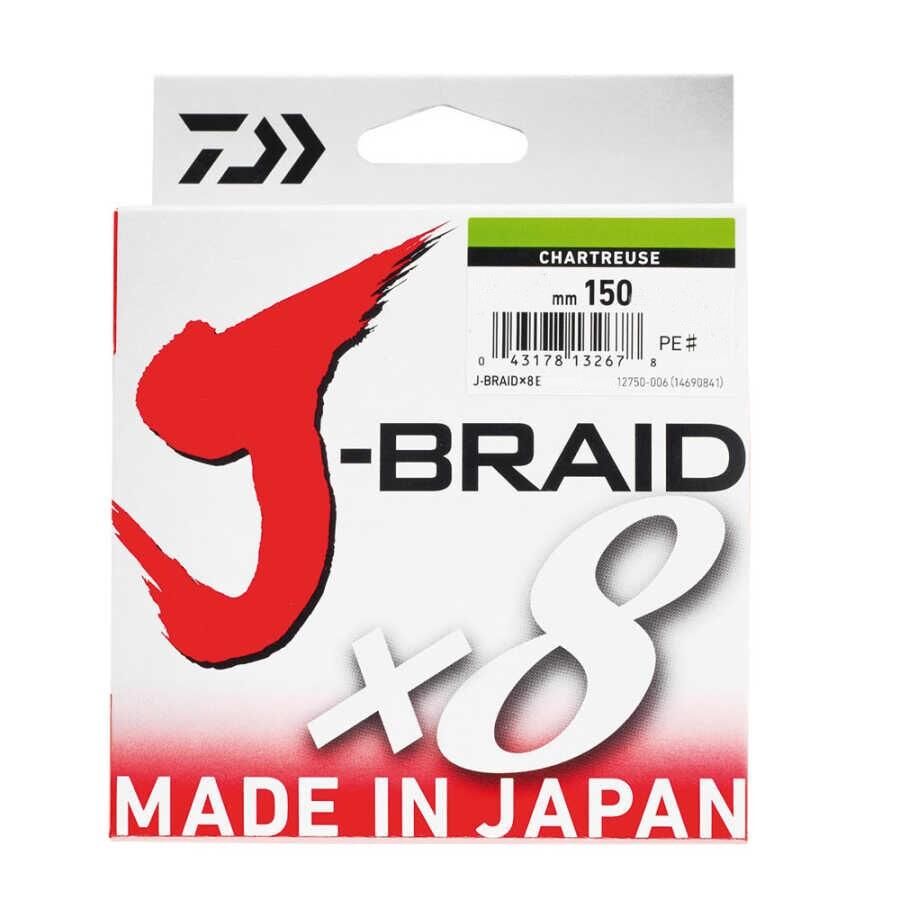 Daiwa J-Braid 150m 8x Açık Yeşil Örgü İp Misina
