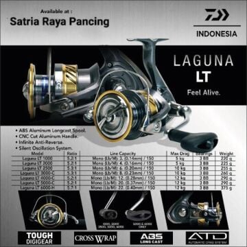 Daiwa Laguna 20 LT 6000 Olta Makinesi 3BB 5.2:1