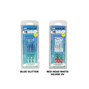 Ryuji V8 8cm 5.5g LRF Silikon Yem Blue Glitter