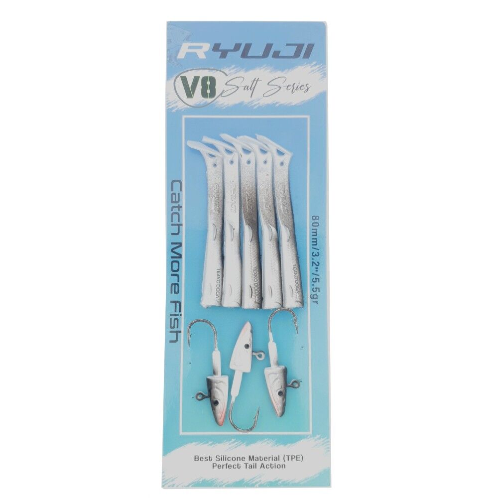 Ryuji V8 8cm 5.5g LRF Silikon Yem Black Back