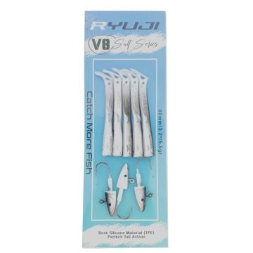 Ryuji V8 8cm 5.5g LRF Silikon Yem Black Back