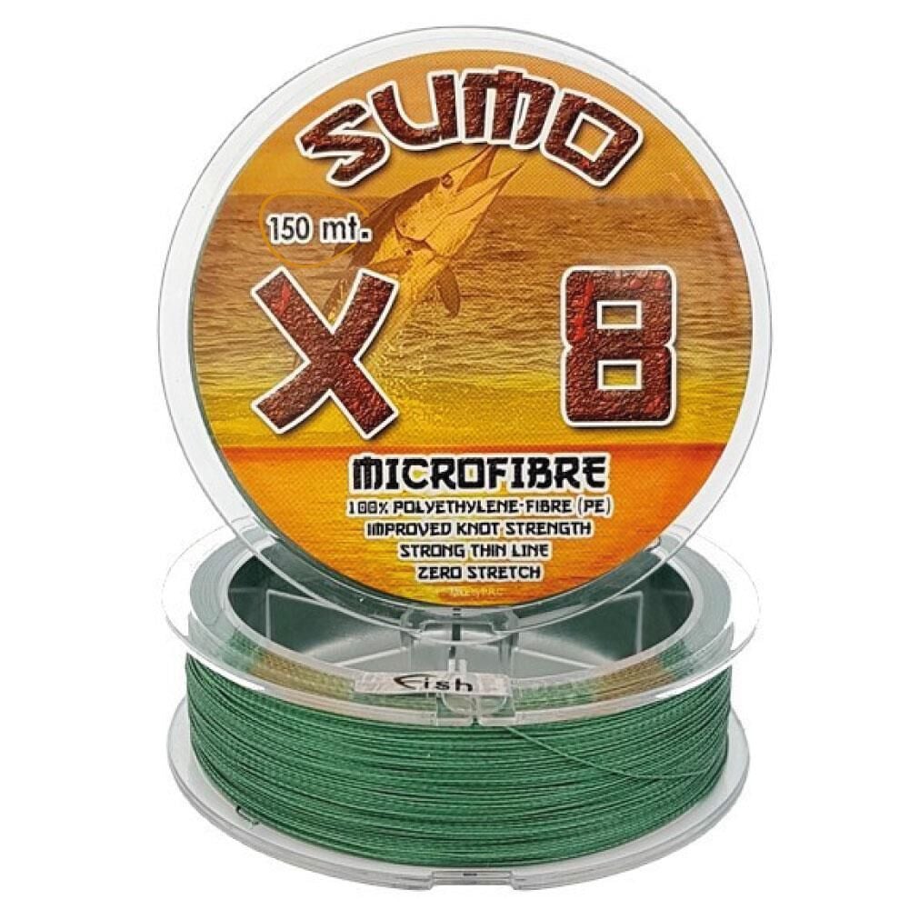 SUMO X8 150m 8 Kat Örgü İp Misina %100 PE Olta Misinası 0,20mm