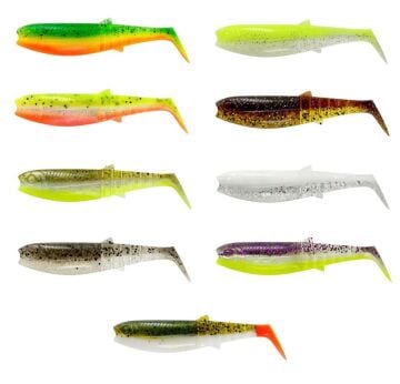 Savage Gear UV Cannibal Shad 10cm 9g Silikon Yem White Flash