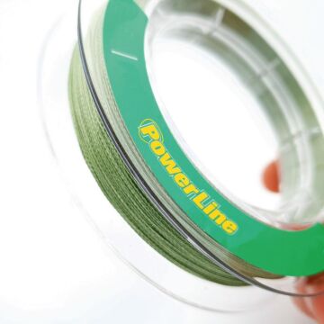 Powerline Braided 8 Kat 250 Metre Örgü İp Olta Misinası Yeşil