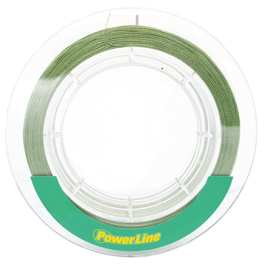 Powerline Braided 8 Kat 250 Metre Örgü İp Olta Misinası Yeşil