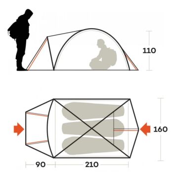 Ferrino Atacama 3 Kişilik 3 Mevsim Kamp Çadırı