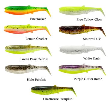 Savage Gear UV Cannibal Shad 12.5cm 20g Silikon Yem Holo Baitfish