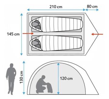 Evolite Turtle Pro 2 Kişilik 4 Mevsim Kamp Çadırı