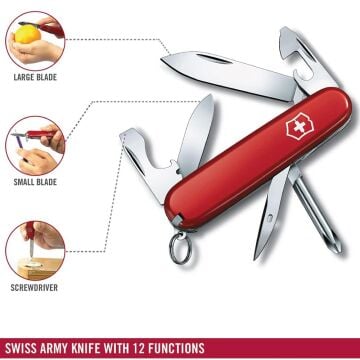 Victorinox Tinker Small 0.4603 Kırmızı İsviçre Çakısı 84mm 12F