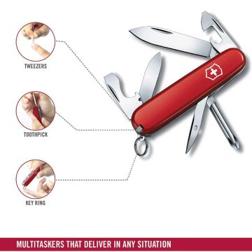 Victorinox Tinker Small 0.4603 Kırmızı İsviçre Çakısı 84mm 12F