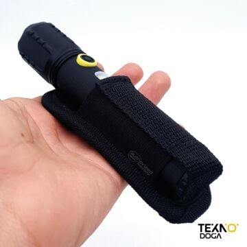 Akar Kemer Askılı Kumaş El Feneri Taşıma Kılıfı A7227