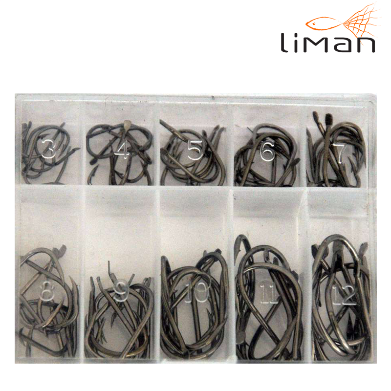 Portfish Kutu İğne 10 Farklı Numara 70 Parça Olta İğnesi