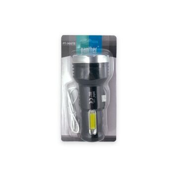 Panther LED El Feneri USB Şarjlı Fener PT-9667S