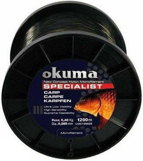 Okuma Carp 1200m 10 LBS 4.56kg 0.26mm Camou Misina
