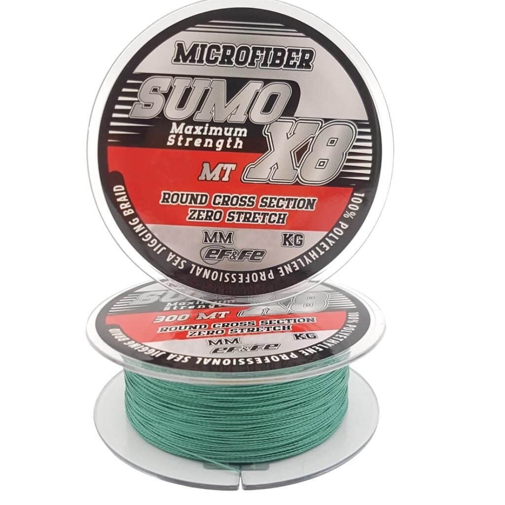 EFFE SUMO X8 150m 8 Kat Örgü İp Misina %100 PE Olta Misinası