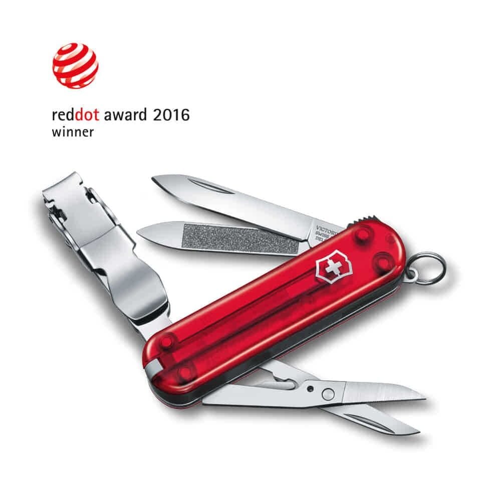 Victorinox Nail Clip 580 Manikür Çakısı 0.6463.T Şeffaf Kırmızı