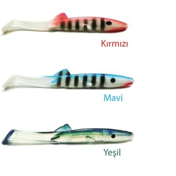 EFFE Raglu 8cm İğnesiz Silikon Suni Yem 8'li