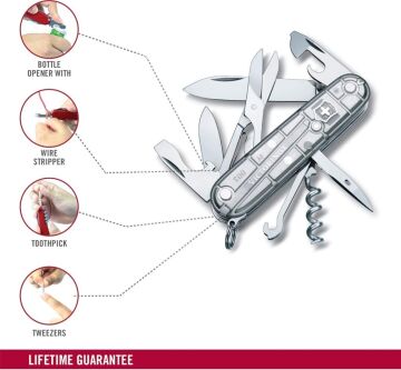 Victorinox Climber 1.3703.T7B1 Gümüş İsviçre Çakısı 91mm 14F