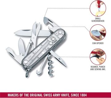 Victorinox Climber 1.3703.T7B1 Gümüş İsviçre Çakısı 91mm 14F