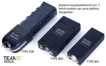 TYPE 801 Elektro Şok Cihazı, Şarjlı El Feneri Şok Aleti