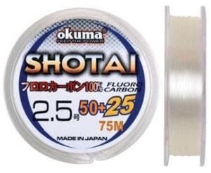 Okuma Shotai 75m 0.185mm %100 Fluorocarbon Misina