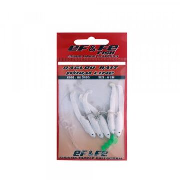 EFFE Raglu Bait Worm 6cm Kurt Çapari Beyaz HG3405