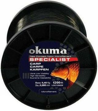Okuma Carp 1200m 30 LBS 13.36kg 0.47mm Sazan Misinası