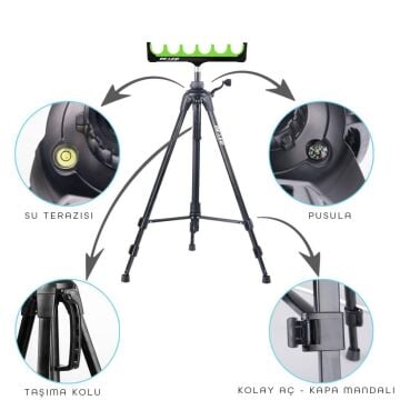 EFFE Tripod Kamış Ayağı Sazan Sehpası 8 Yuvalı HG284