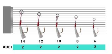 Japanese Iseama Assist Hook Jigging Olta İğnesi 2ad