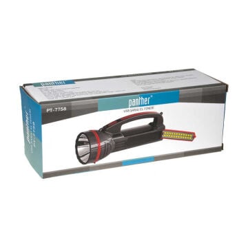 Panther USB Şarjlı Spot El Feneri Kamp Lambası PT-7758