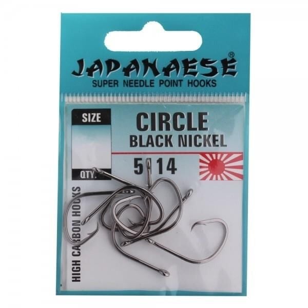 Japanese Circle 5114 Karbon Çelik Çember Olta İğnesi No:1/0