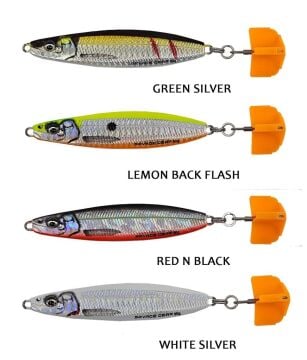 Savage Gear Psycho Sprat 9.8cm 60g Jigging Suni Yem Lemon Back Flash