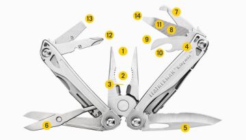 Leatherman Wingman Penseli Kılıflı Multitool 14F Gümüş