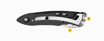 Leatherman Skeletool KB Çakı 2F Siyah/Gümüş